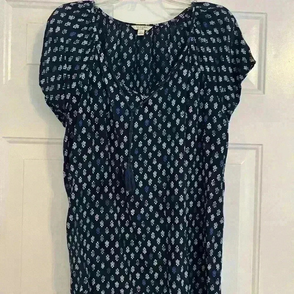 Blue and White Blouse Sonoma Medium - Picture 1 of 1